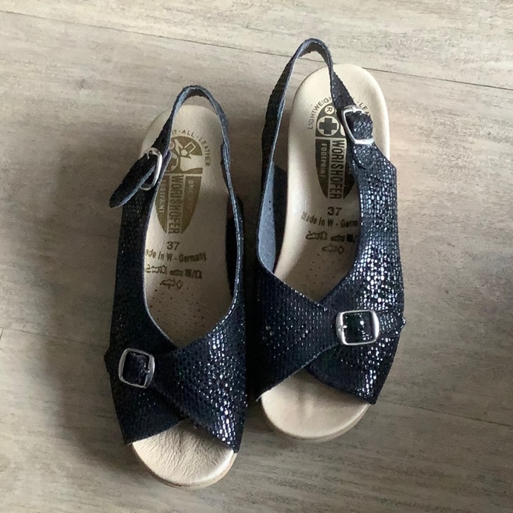 Worishofer Wedge Retro Style Sandals